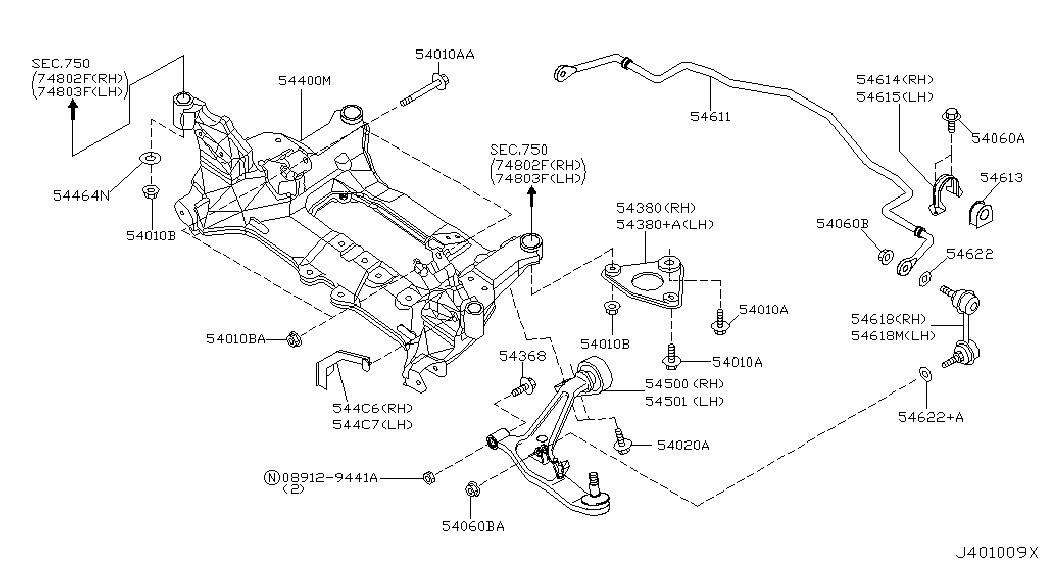 Infiniti 546688H300 - ROD ASSY-CONNECTING,STABILIZER ps1.lv