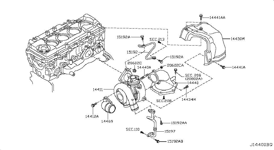 NISSAN 14411MA70A* - Kompresors, Turbopūte ps1.lv