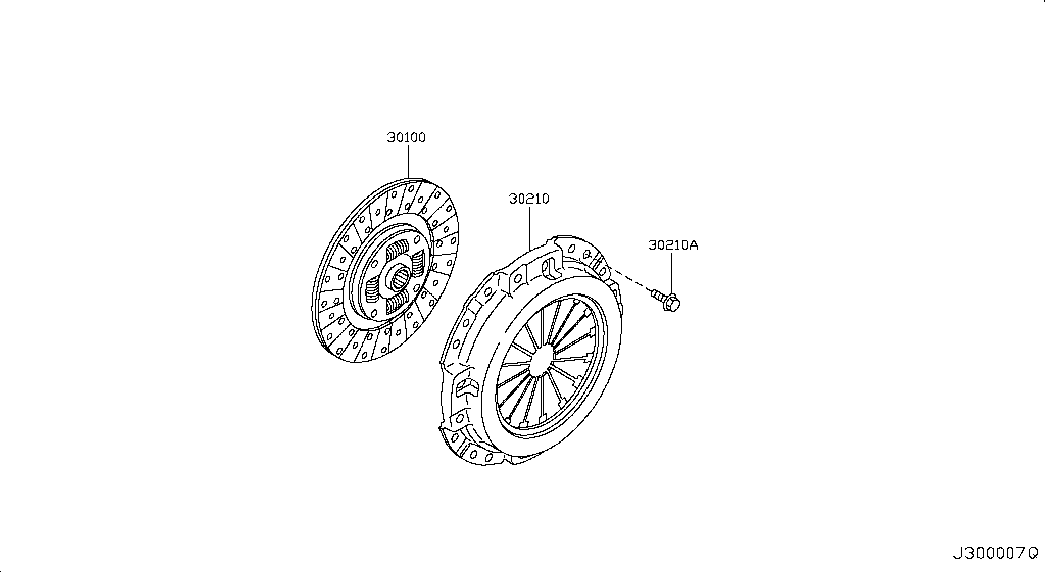 Infiniti 30100MA70A - DISC ASSY-CLUTCH ps1.lv