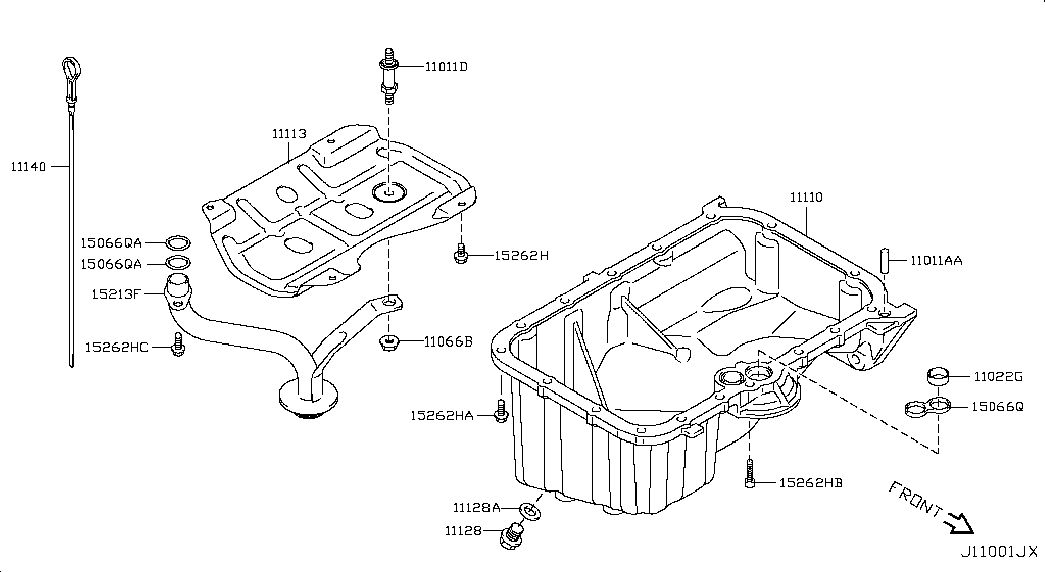 NISSAN 1112 84A 00B - Korķis, Eļļas vācele ps1.lv