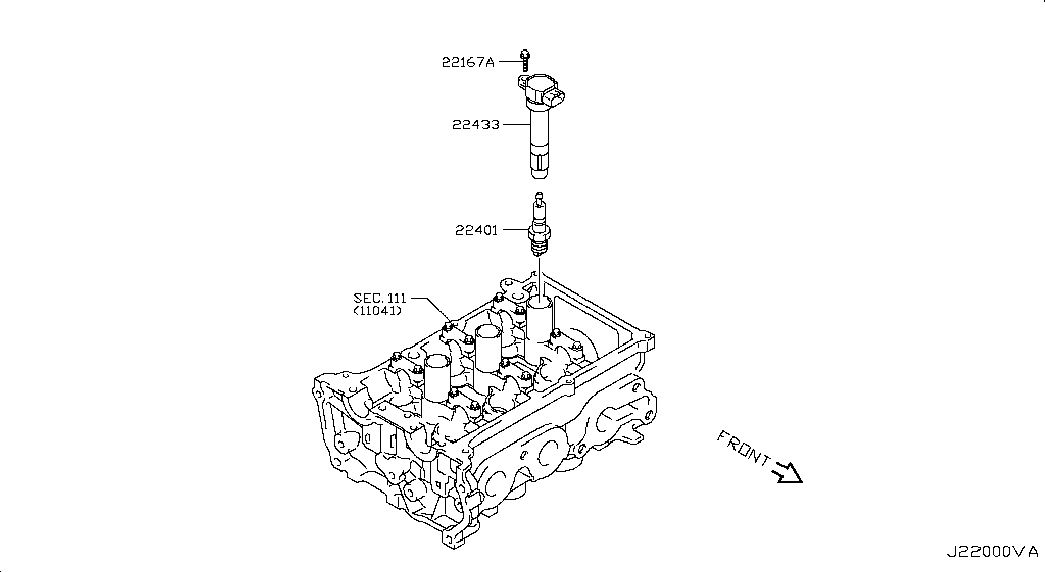 Infiniti B2401-4A00A - Aizdedzes svece ps1.lv