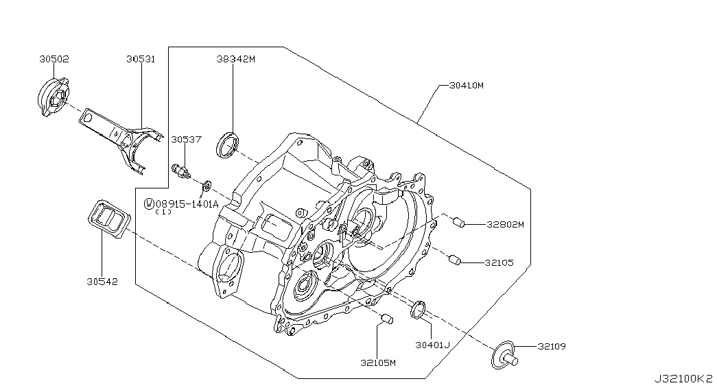 NISSAN 30502-1W716 - Izspiedējgultnis ps1.lv