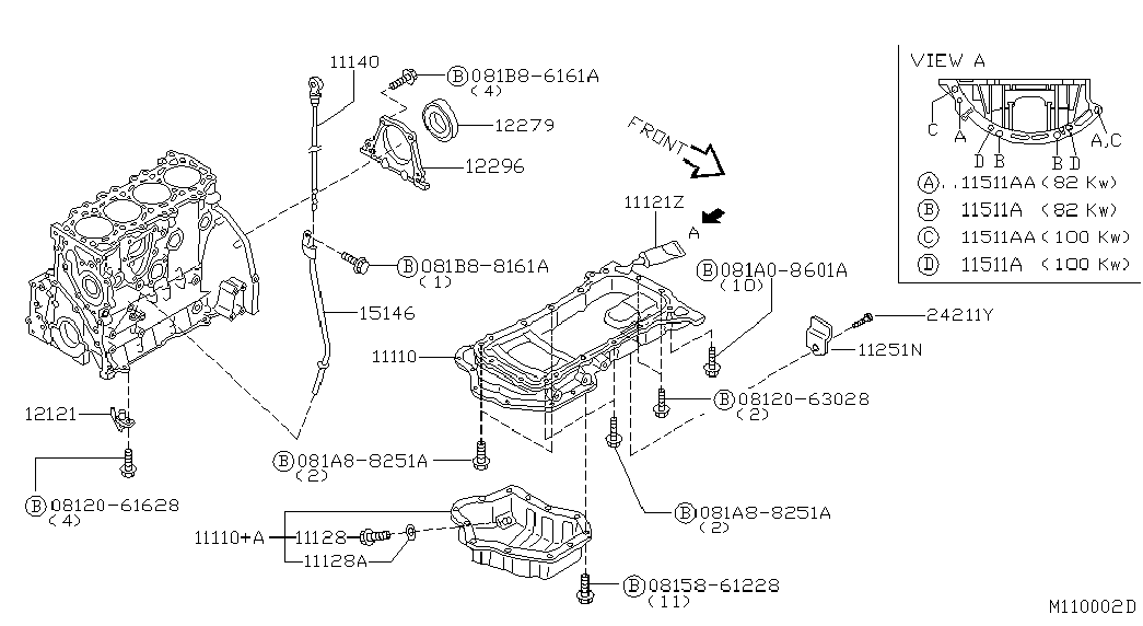 NISSAN 01351-1203M - Blīvgredzens, Eļļas noliešanas korķis ps1.lv