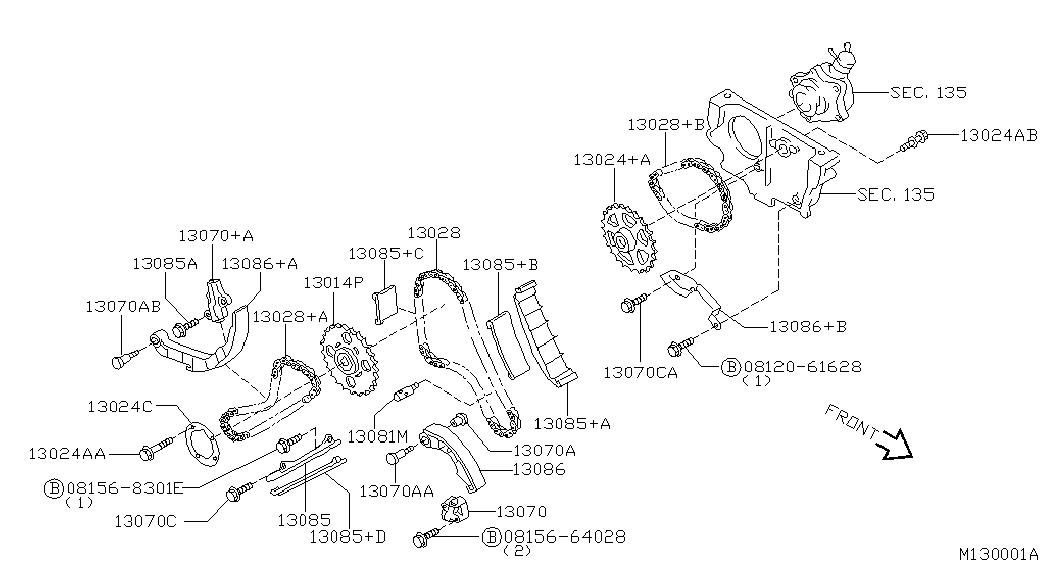 Infiniti 13070BN300 - TENSIONER ASSY-CHAIN ps1.lv