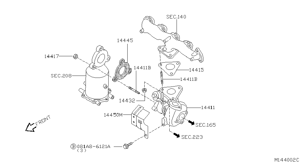 Chevrolet 0121100151 - Uzgrieznis, Izplūdes kolektors ps1.lv