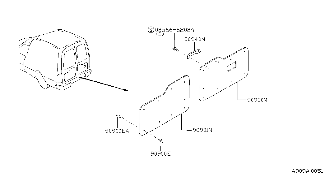 NISSAN 0155301753 - CLIP-TRIM ps1.lv