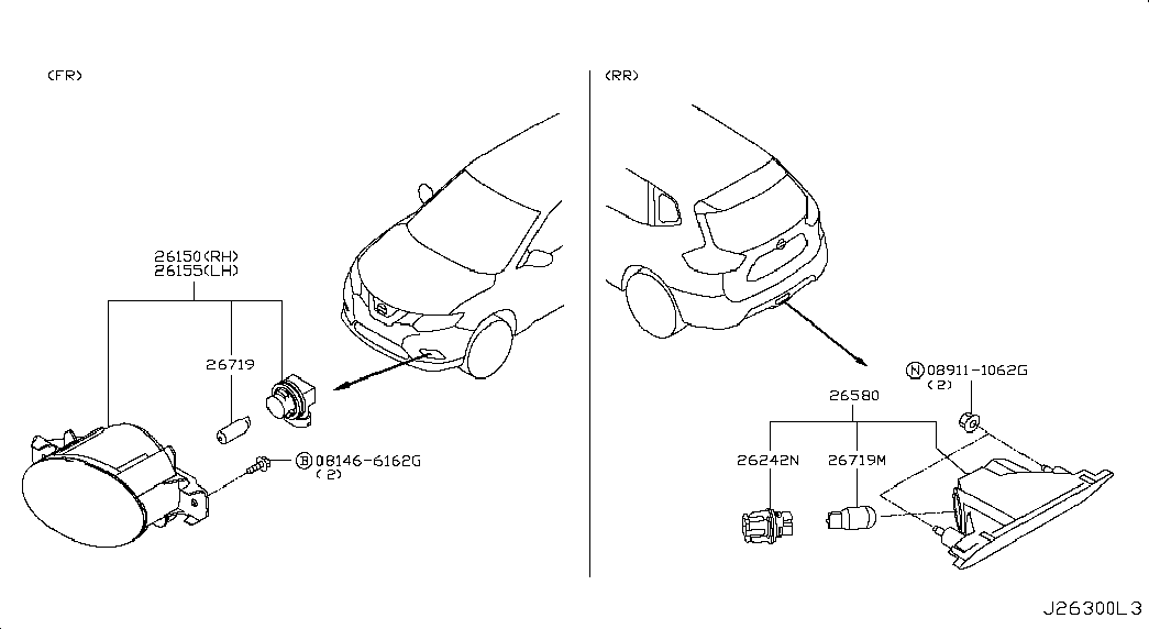 NISSAN B6296-89947 - Kvēlspuldze, Lukturis ar automātisko stabilizācijas sistēmu ps1.lv