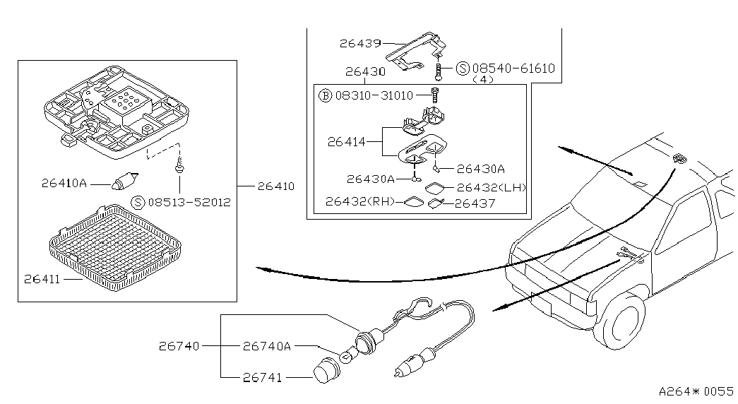 NISSAN 26716-89911 - Kvēlspuldze, Instrumentu paneļa apgaismojums ps1.lv