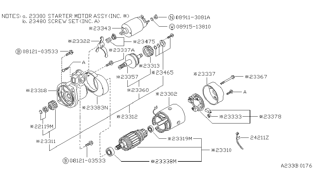 NISSAN 23300 18C70 - Starteris ps1.lv