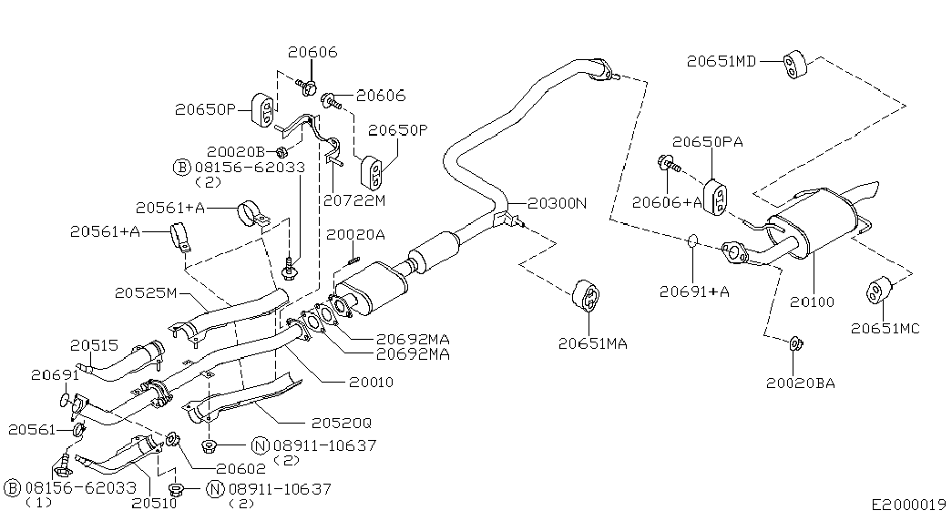 NISSAN 20651-2F003 - Bukse, Stabilizators ps1.lv