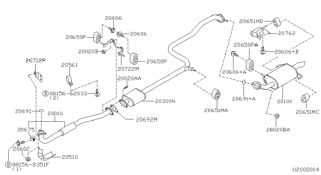 NISSAN 20651-90J00 - Bukse, Stabilizators ps1.lv