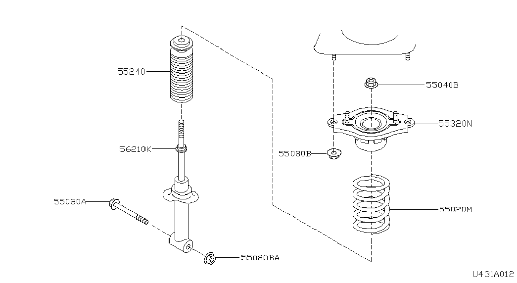 NISSAN 562102F025 - Amortizators ps1.lv