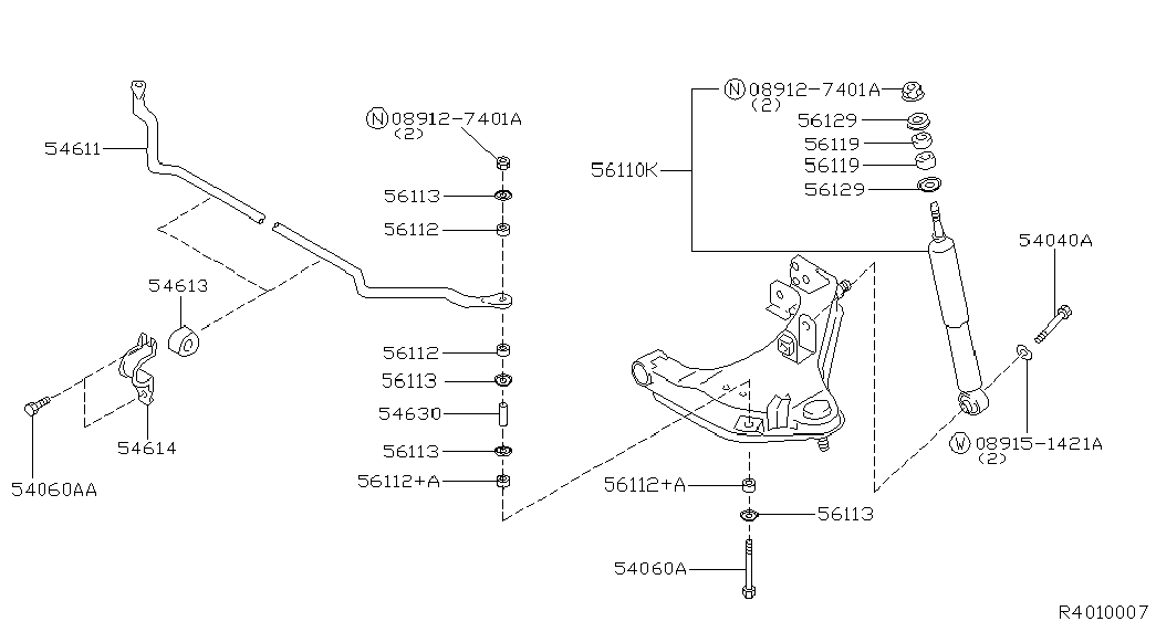 Infiniti 546137Z110 - Bukse, Stabilizators ps1.lv