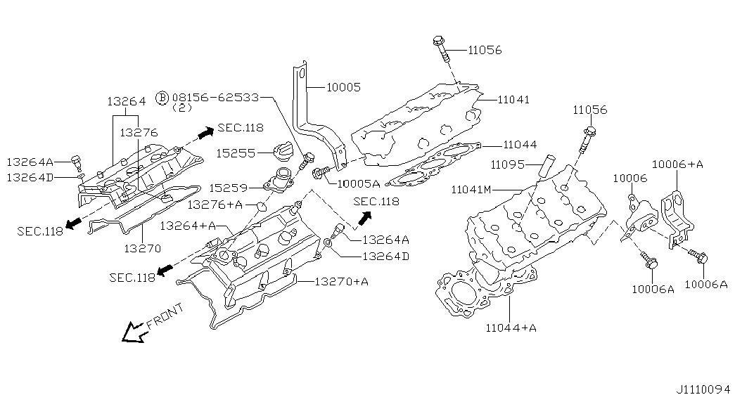 NISSAN 13270-2Y510 - Blīve, Motora bloka galvas vāks ps1.lv