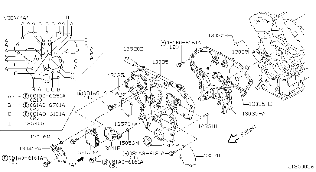 NISSAN 15066-5E500 - Sadales vārpstas piedziņas ķēdes komplekts ps1.lv