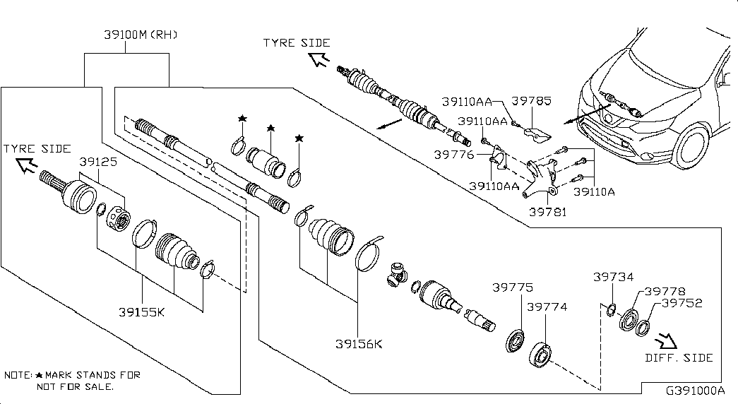 NISSAN C9241-4EB0A - Putekļusargs, Piedziņas vārpsta ps1.lv