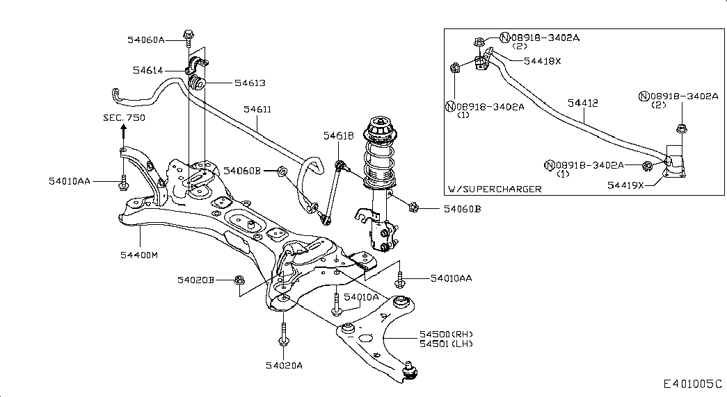 RENAULT 54618JX30A - Stiepnis / Atsaite, Stabilizators ps1.lv