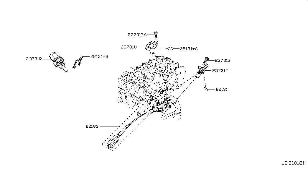 Infiniti 2373100Q0D - Impulsu devējs, Kloķvārpsta ps1.lv