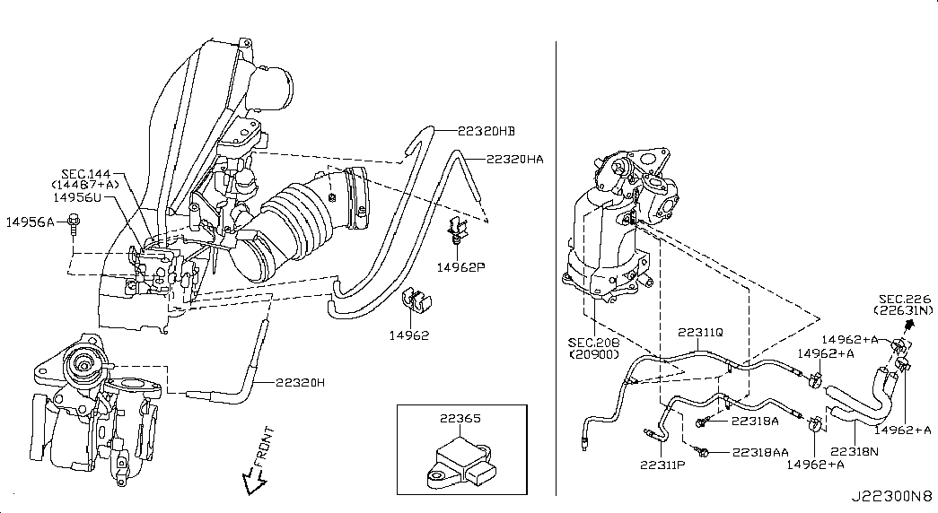 RENAULT 22365VC10B - Devējs, Spiediens ieplūdes traktā ps1.lv