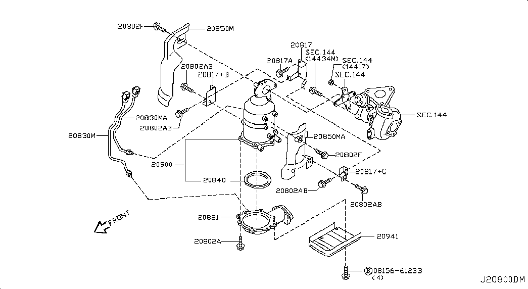 NISSAN B08D0-ES61A - Asortiments, Sodrēju / Daļiņu filtra remonts ps1.lv