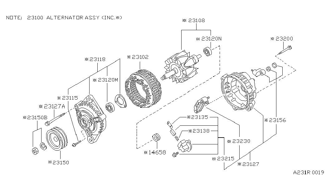 Infiniti 23100-22J10 - Ģenerators ps1.lv