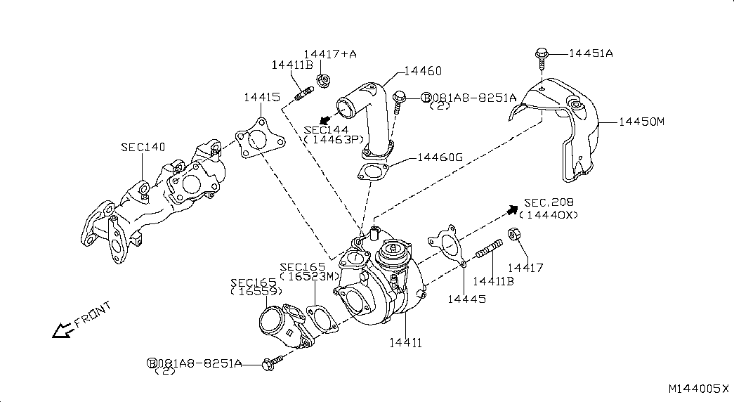 RENAULT 14411EC00C - TURBOCHARGER ps1.lv