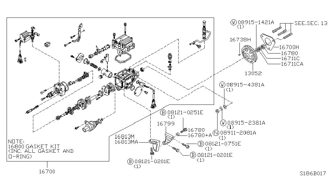 NISSAN 01211-0804M - Uzgrieznis ps1.lv