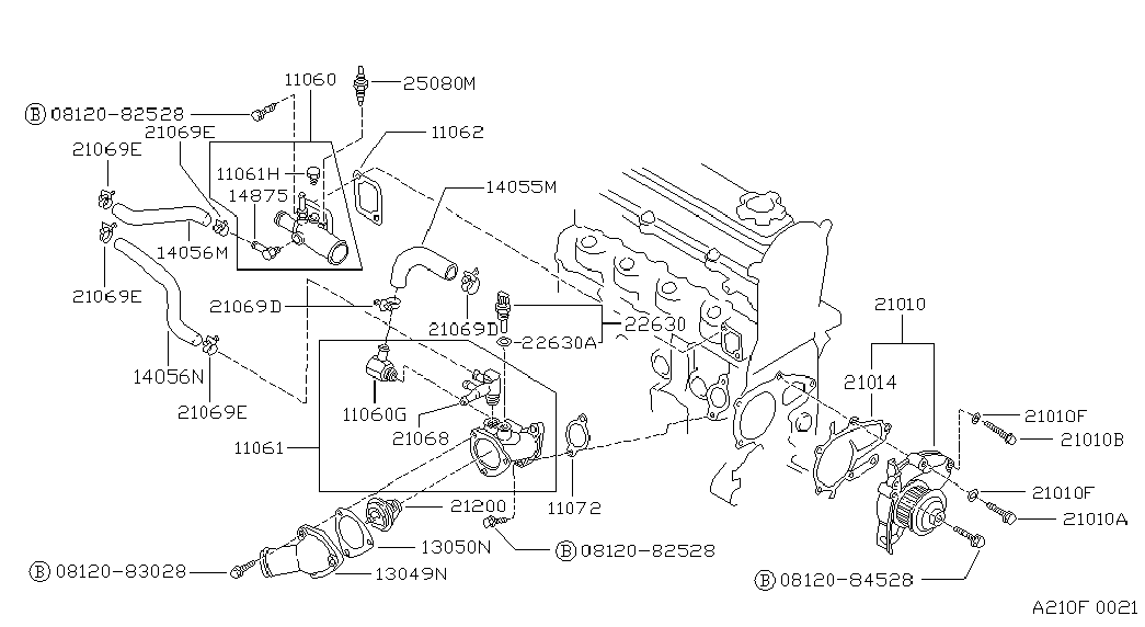 NISSAN 11062-D4200 - Blīve, Termostats ps1.lv