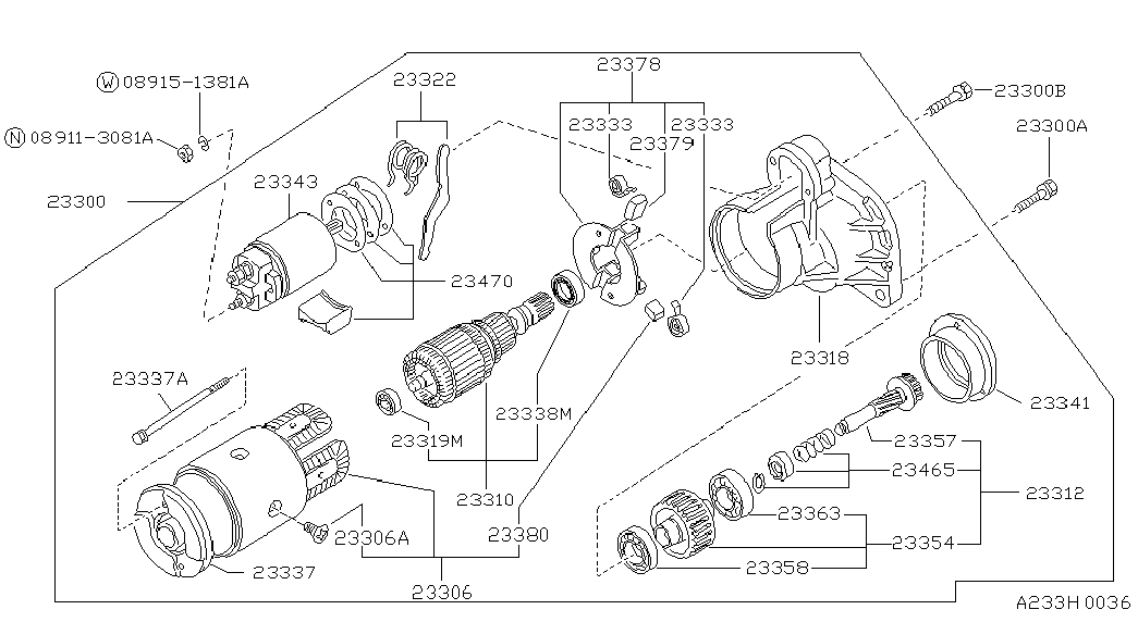 NISSAN 23338-M4900 - Gultnis ps1.lv