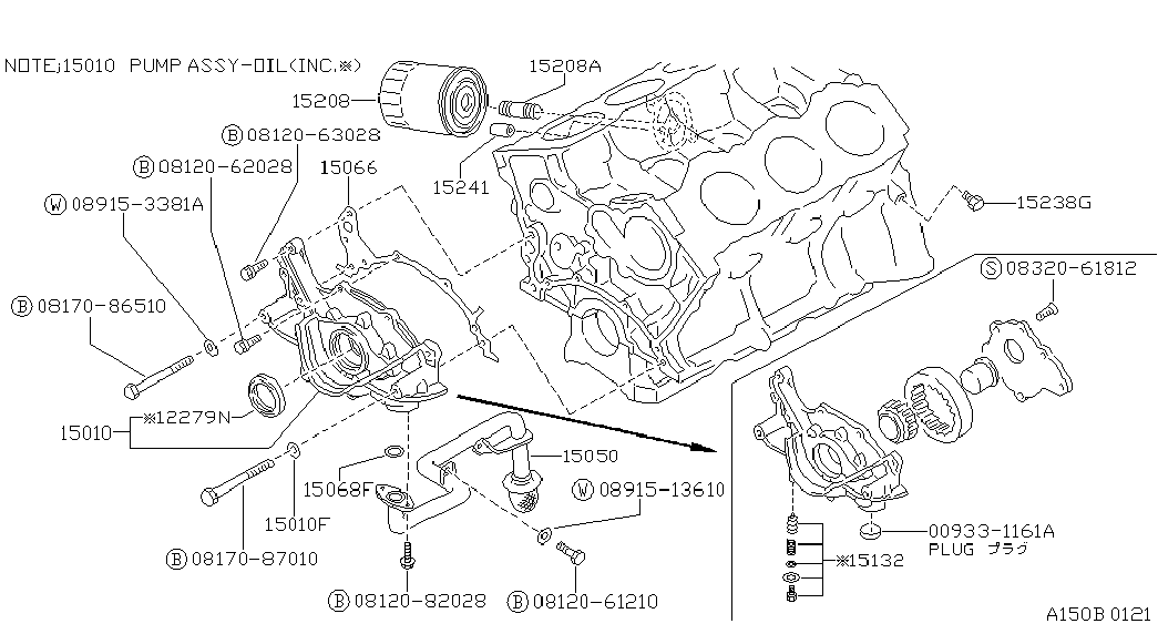 Infiniti 15208-55Y00 - Eļļas filtrs ps1.lv