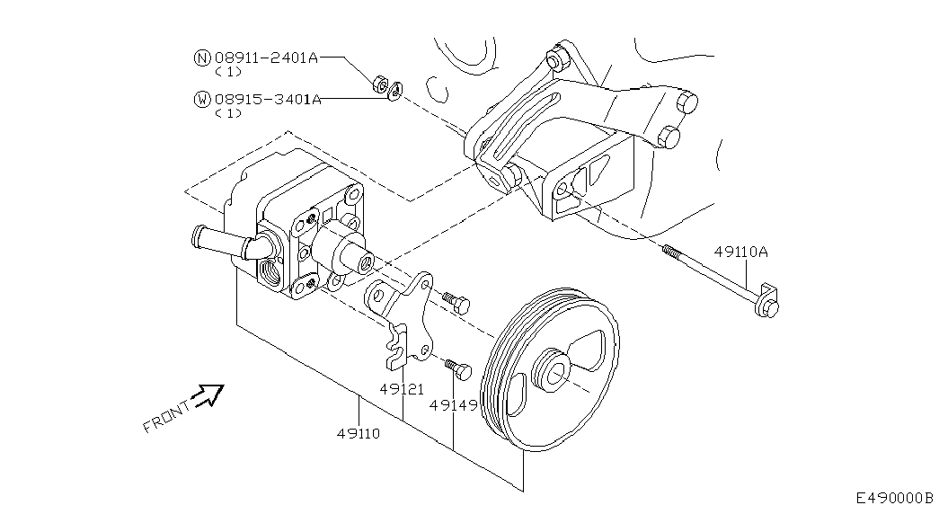 NISSAN 49110-BM701 - Hidrosūknis, Stūres iekārta ps1.lv