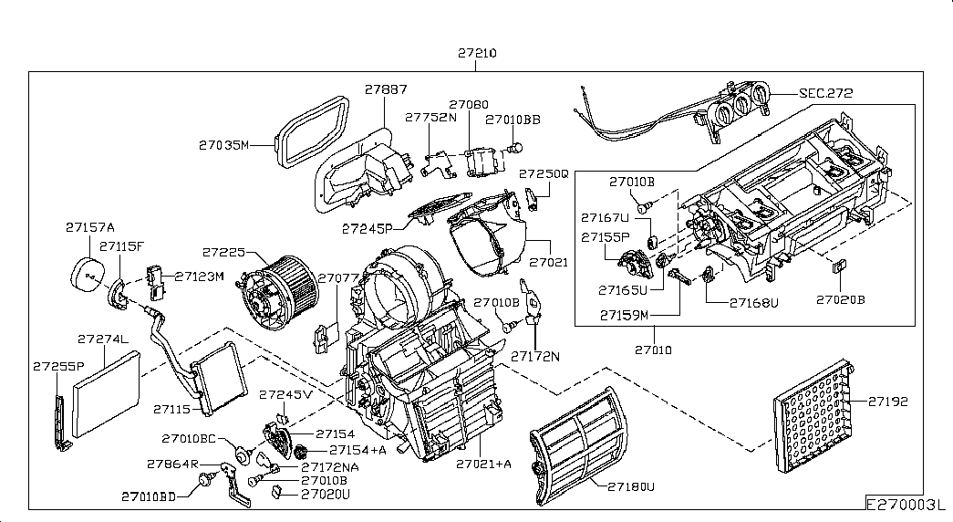 NISSAN 27277-EN000 - Filtrs, Salona telpas gaiss ps1.lv