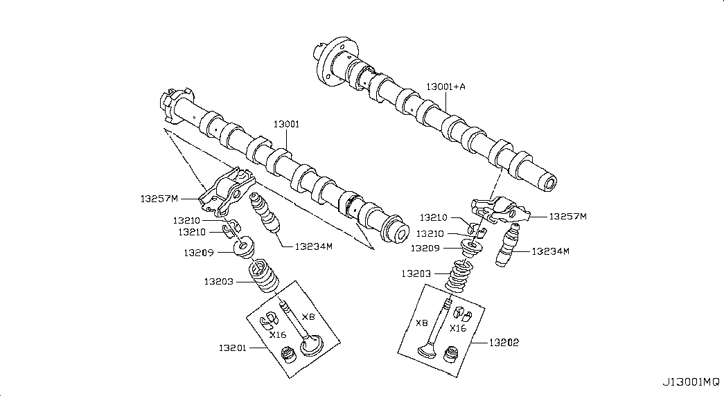 NISSAN 13001-00Q0W - CAMSHAFT ASSY ps1.lv