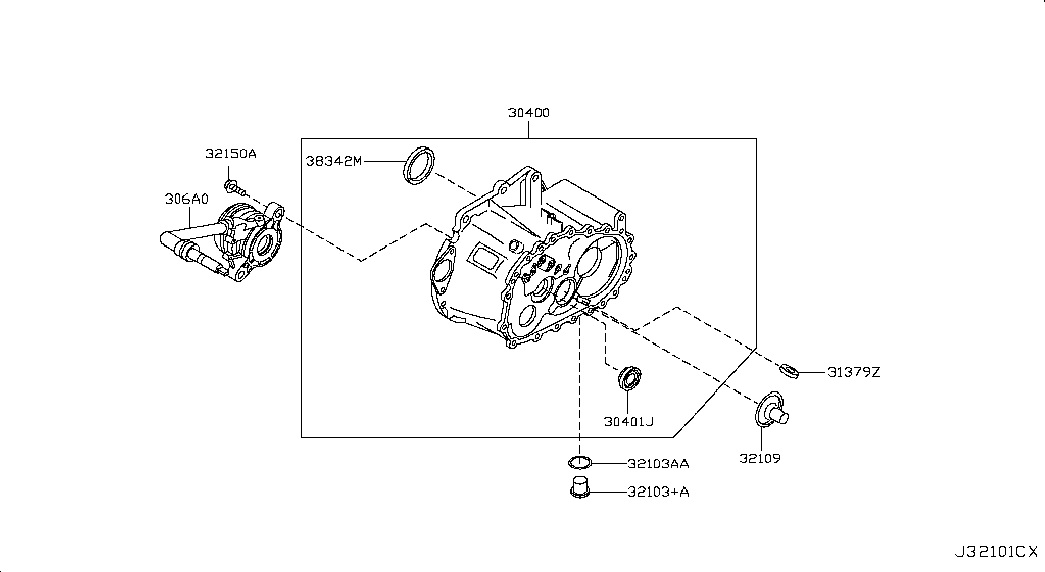 NISSAN 321138H500 - Vārpstas blīvgredzens, Mehāniskā pārnesumkārba ps1.lv