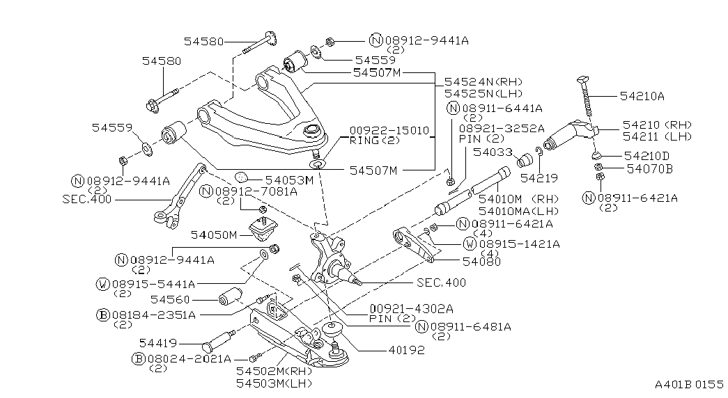 NISSAN 54503-2S485 - Neatkarīgās balstiekārtas svira, Riteņa piekare ps1.lv