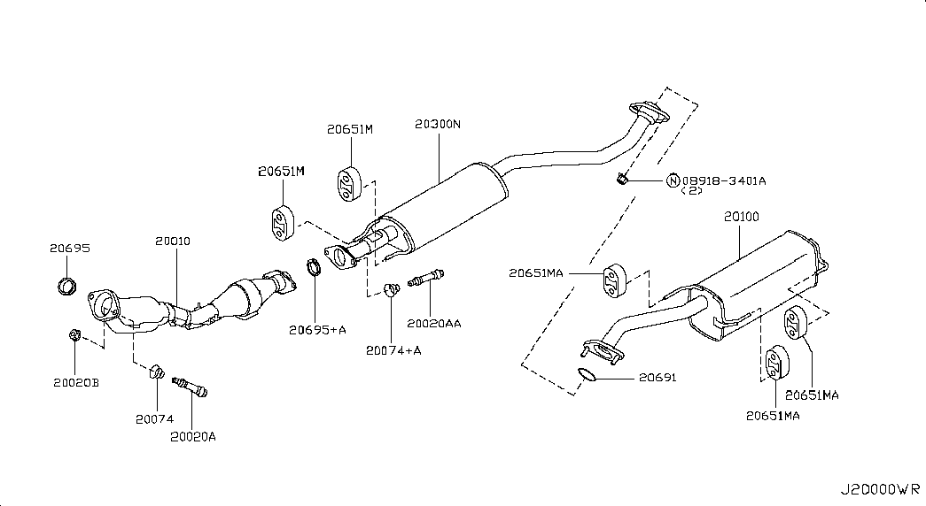 NISSAN 20651ED000 - Bukse, Stabilizators ps1.lv