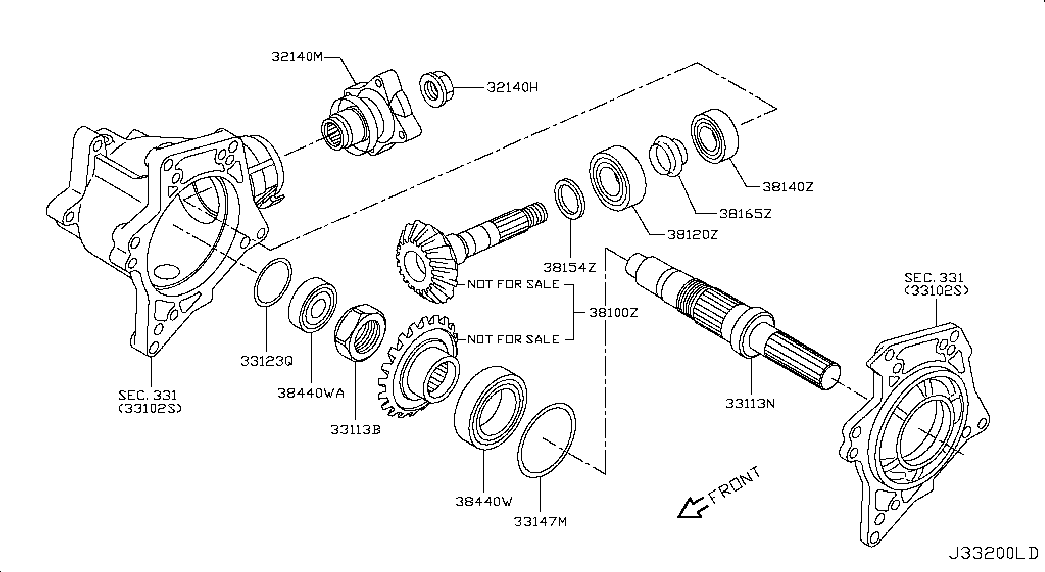 NISSAN 38440D2100 - Riteņa rumbas gultnis ps1.lv