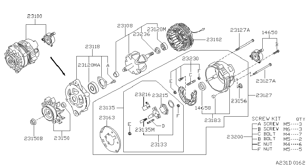 NISSAN 23142-1P000 - Ogļu sukas, Starteris ps1.lv