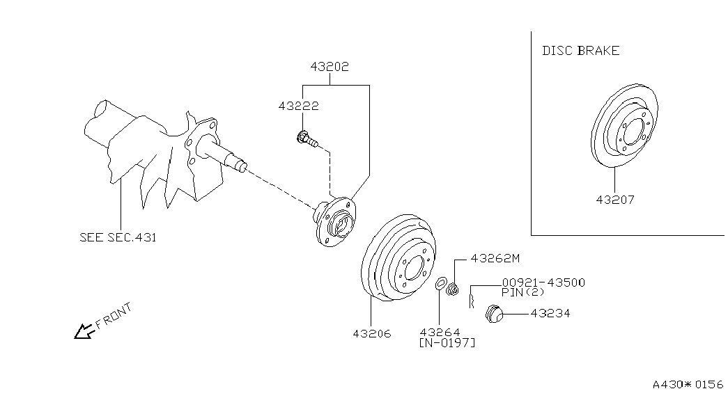 NISSAN 43200-0M000 - Riteņa rumbas gultņa komplekts ps1.lv