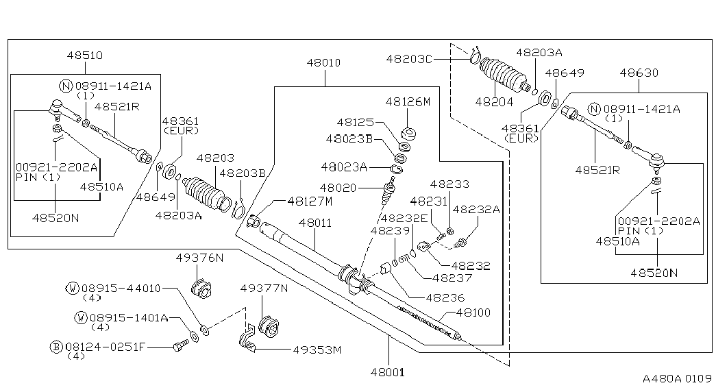 NISSAN 08915 44010 - Paplāksne ps1.lv