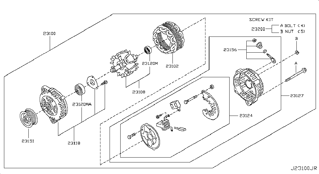 Infiniti 23100-AU40D - Ģenerators ps1.lv