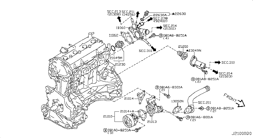 Infiniti 212306N20A - Termostats, Dzesēšanas šķidrums ps1.lv