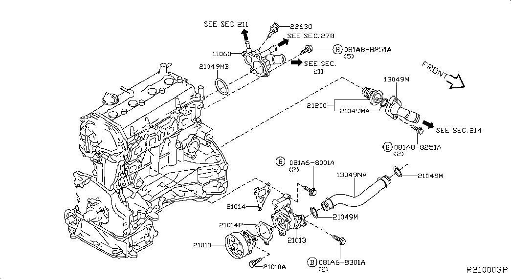 NISSAN 21200-6N210 - Termostats, Dzesēšanas šķidrums ps1.lv