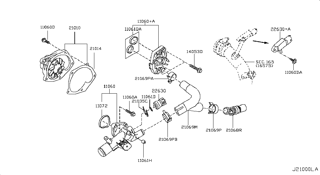 Infiniti 1106000QAJ - Termostats, Dzesēšanas šķidrums ps1.lv