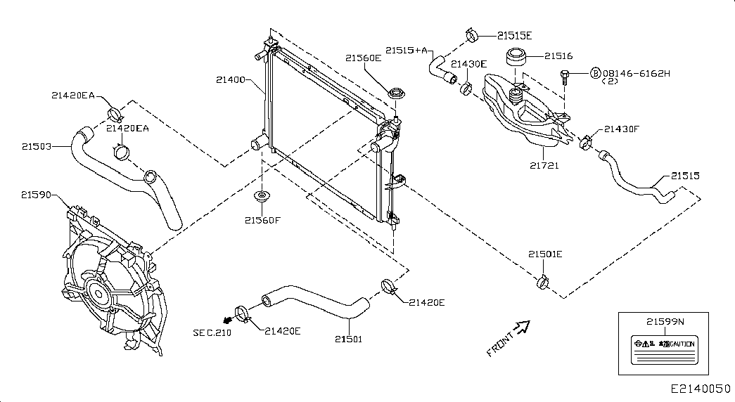 NISSAN 21481-AY610 - Ventilators, Motora dzesēšanas sistēma ps1.lv