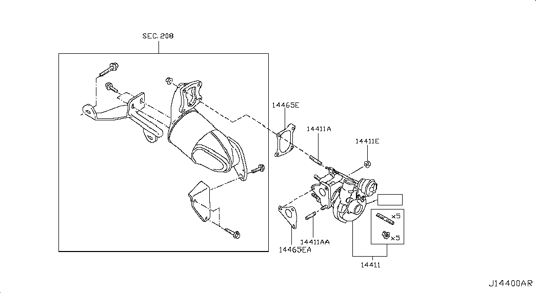 NISSAN 1441100QAR - Kompresors, Turbopūte ps1.lv