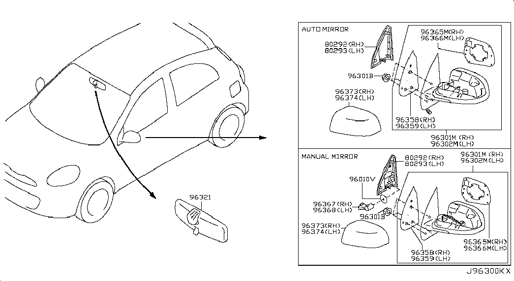 DACIA 963651HB0B - Ārējais atpakaļskata spogulis ps1.lv