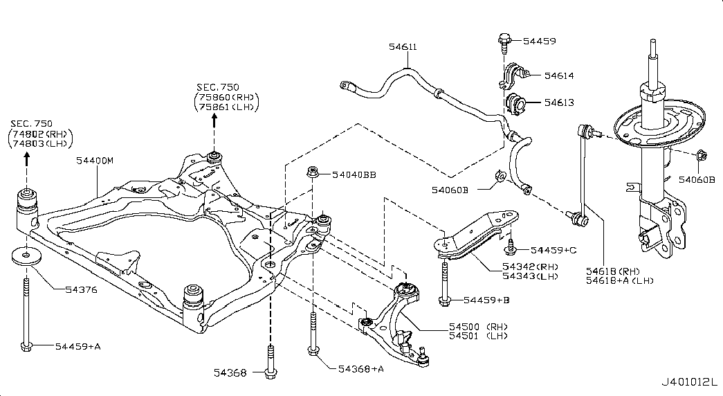 NISSAN 54500-1AA1A - Neatkarīgās balstiekārtas svira, Riteņa piekare ps1.lv