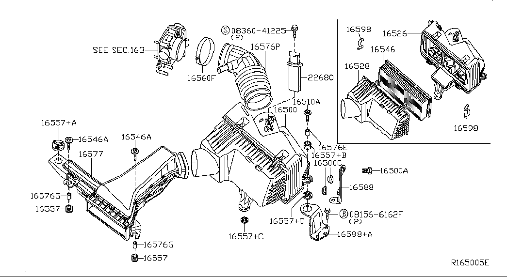 UD 165460Z000 - Gaisa filtrs ps1.lv