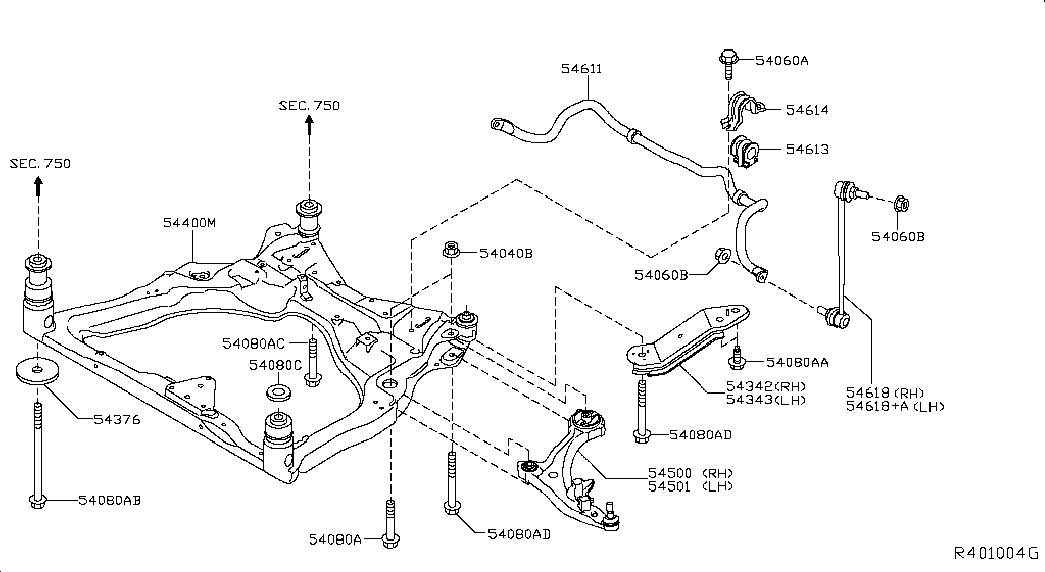 Infiniti 54500-3JA0B - Neatkarīgās balstiekārtas svira, Riteņa piekare ps1.lv